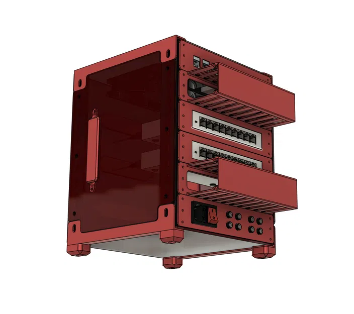 Tủ mạng 6U mini cho home lab - Image 3