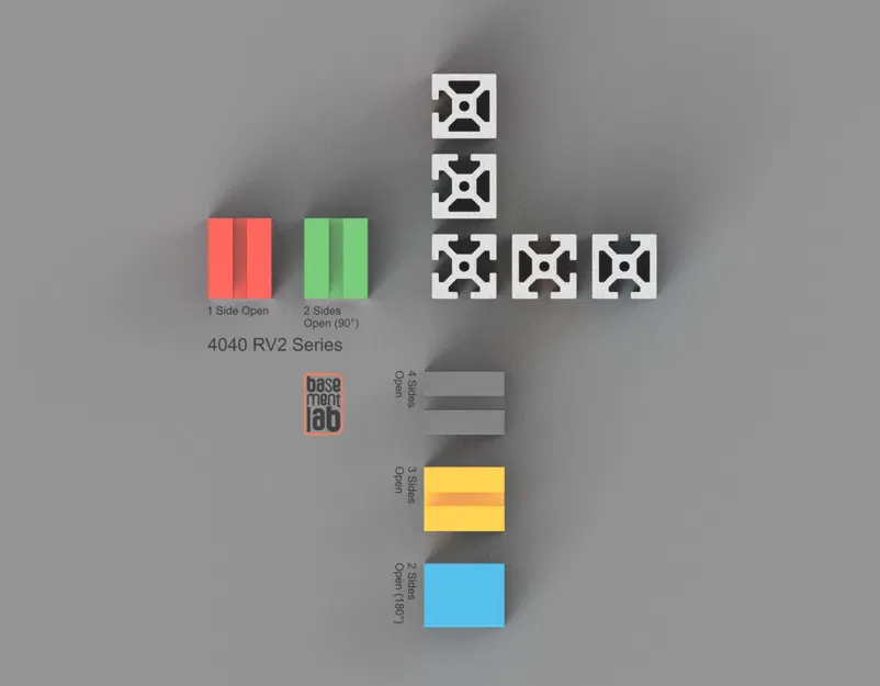 Bộ sưu tập thanh nhôm định hình 4040 Rv2 Series - Image 2