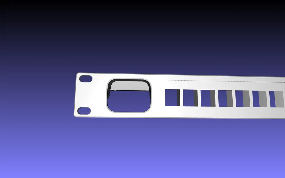 Ngàm gắn JetKVM 10 inch tích hợp 8 module keystone cho tủ rack - Image 2