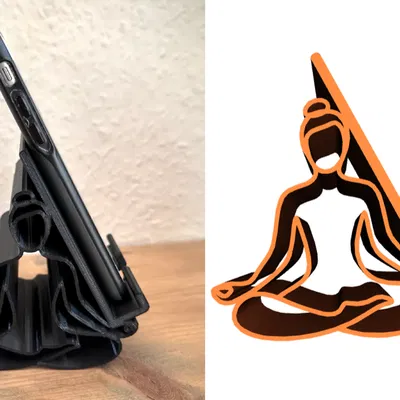 Giá đỡ điện thoại hình người Yoga độc đáo in 3D
