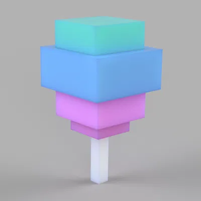 Mô hình trang trí 3D Candy Blossom từ game Grow A Garden