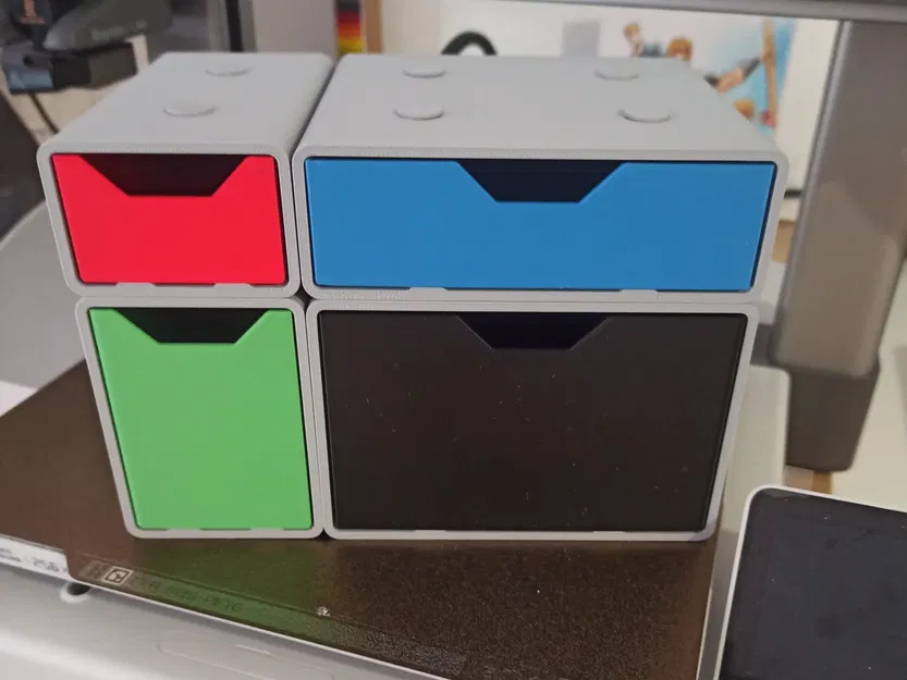 Bộ hộp lưu trữ mô-đun thông minh in 3D đa năng - Image 1