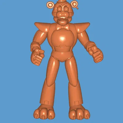 Mô hình Glamrock Freddy 3D - Tải file in cho fan FNAF