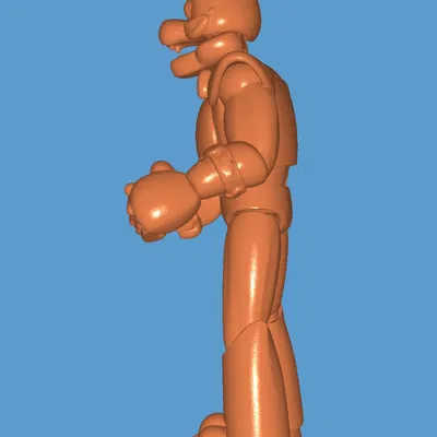 Mô hình Glamrock Freddy 3D - Tải file in cho fan FNAF