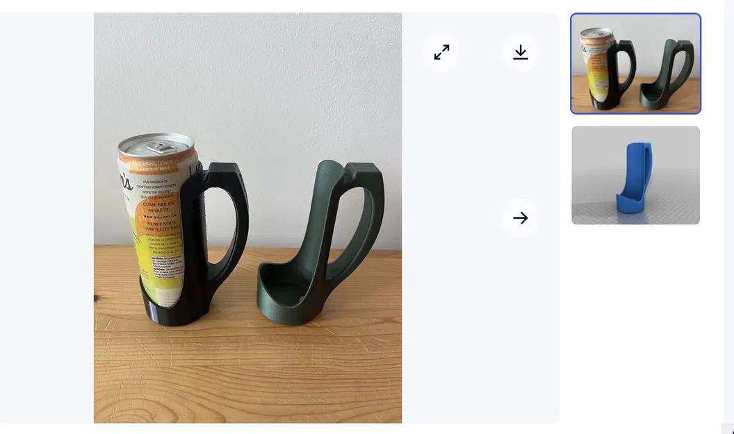 Tay cầm 3D cho lon nước Slim Can 355ml tiện lợi - Image 1