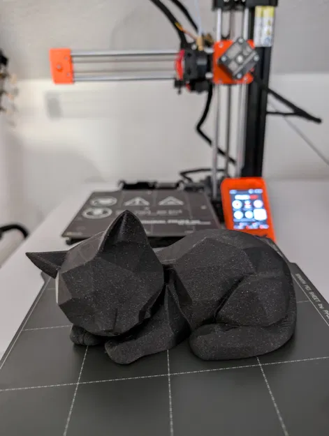 Mô hình Mèo con Low Poly đang ngủ cực xinh (Không cần support) - Image 6