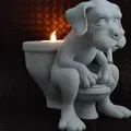 Hangover Buddy - Đồ trang trí phòng tắm / Giá đỡ đèn LED tealight hình cún cưng - Thumbnail 1