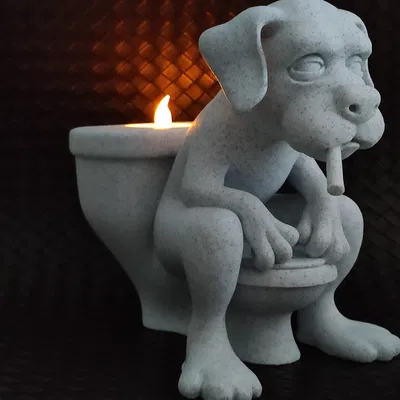 Hangover Buddy - Đồ trang trí phòng tắm / Giá đỡ đèn LED tealight hình cún cưng