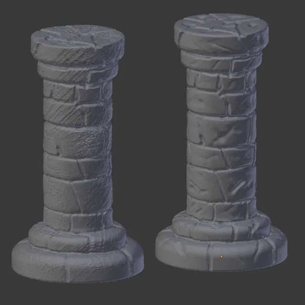 Mô hình cột đá tròn trang trí cho Dungeons & Dragons (D&D) - Image 1