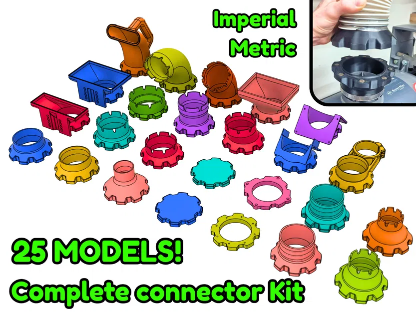 Bộ khớp nối hút bụi nam châm chuyên dụng cho xưởng sản xuất - Image 1