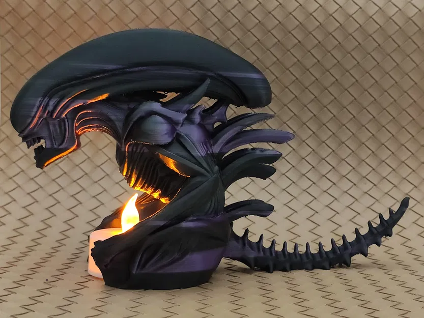 Mô hình Alien - Xenomorph - Vỏ bọc đèn LED Tealight - Image 4