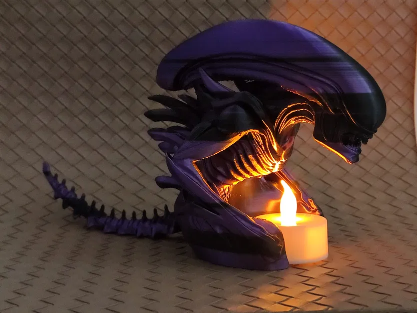 Mô hình Alien - Xenomorph - Vỏ bọc đèn LED Tealight - Image 6