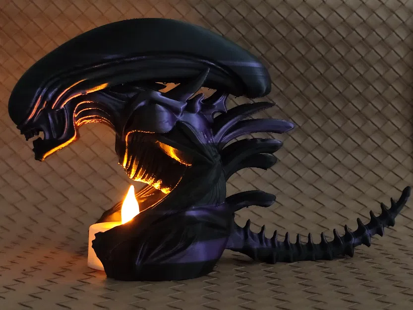Mô hình Alien - Xenomorph - Vỏ bọc đèn LED Tealight - Image 9