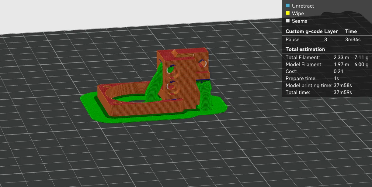 Ngàm gắn hotend TZ Bambu clone cho Artillery Sidewinder X4 Pro/Plus - Image 7