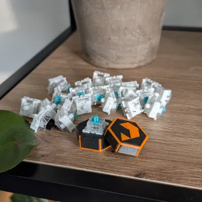 Fidget Clicker 3D In Từ Keyboard Switch Độc Đáo