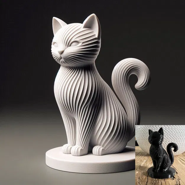 Tác phẩm điêu khắc Mèo ngồi - Image 1