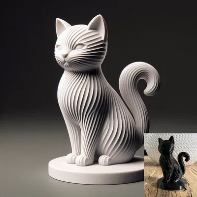 Tác phẩm điêu khắc Mèo ngồi