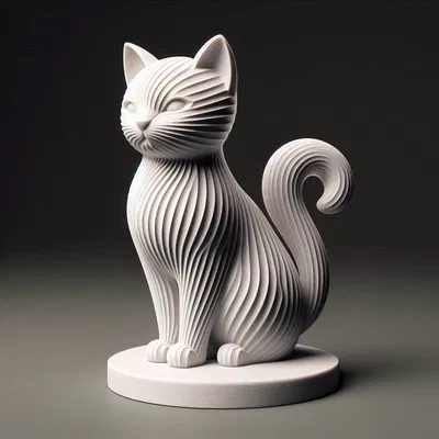 Tác phẩm điêu khắc Mèo ngồi