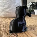 Mô hình chú chó đáng yêu ngậm xương (Sitting Dog With a Bone) in 3D - Thumbnail 5