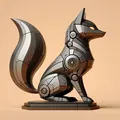 Mô hình Cáo cơ khí tương lai (Futuristic Fox) in 3D độc đáo - Thumbnail 2