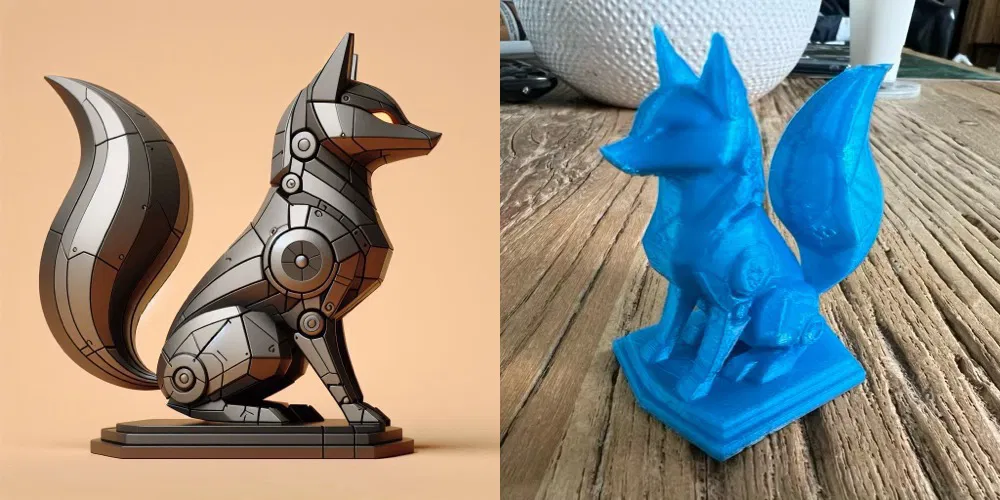 Mô hình Cáo cơ khí tương lai (Futuristic Fox) in 3D độc đáo - Image 3