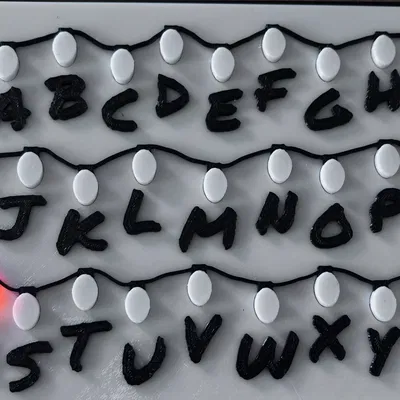 Bảng đèn trang trí treo tường theo phong cách Stranger Things