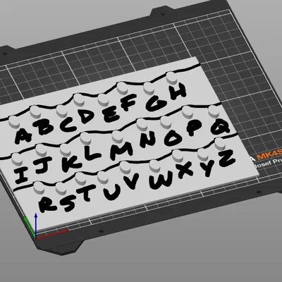 Bảng đèn trang trí treo tường theo phong cách Stranger Things