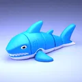 Flexi Shark - Mô hình cá mập khớp nối linh hoạt, in print-in-place cực dễ - Thumbnail 1