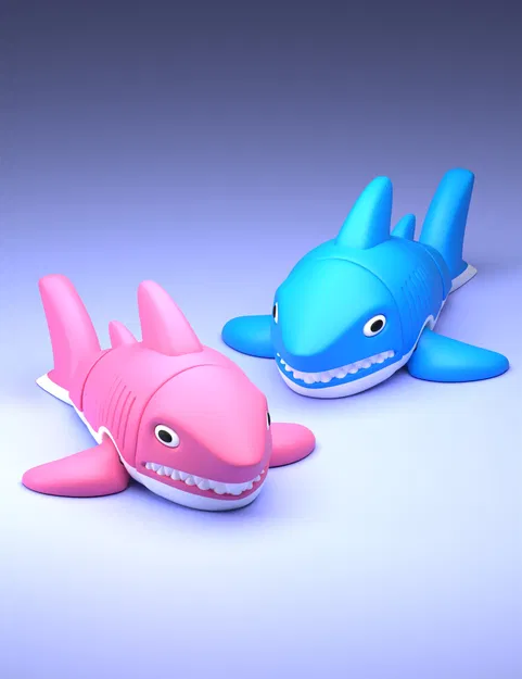 Flexi Shark - Mô hình cá mập khớp nối linh hoạt, in print-in-place cực dễ - Image 3