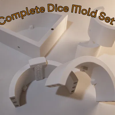 Bộ Sưu Tập Khuôn Đúc Xúc Xắc Silicon Hoàn Chỉnh
