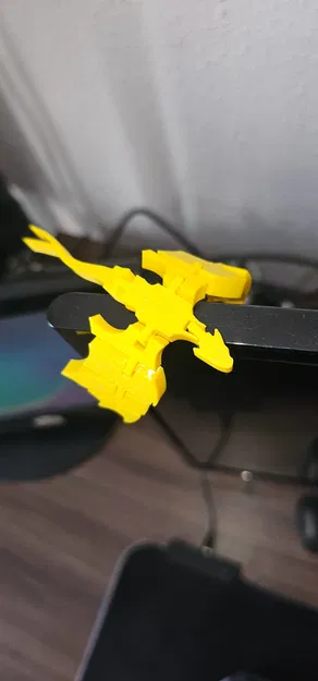 Mô hình Rồng Khớp Nối Articulated Dragon STL - In nguyên khối không cần support - Image 2