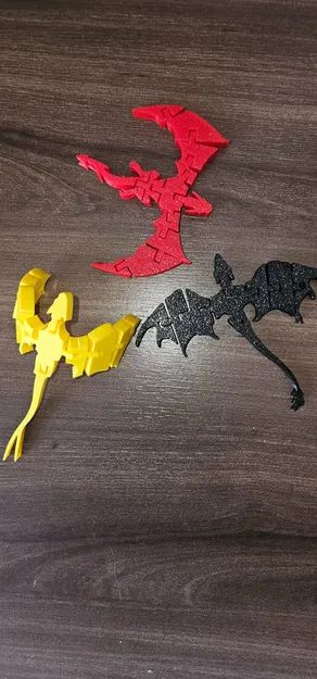 Mô hình Rồng Khớp Nối Articulated Dragon STL - In nguyên khối không cần support - Image 3