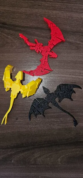 Mô hình Rồng Khớp Nối Articulated Dragon STL - In nguyên khối không cần support - Image 4