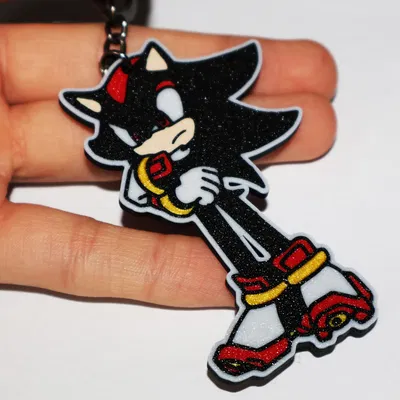 Móc khóa Shadow (Sonic the Hedgehog) - Mẫu in 3D