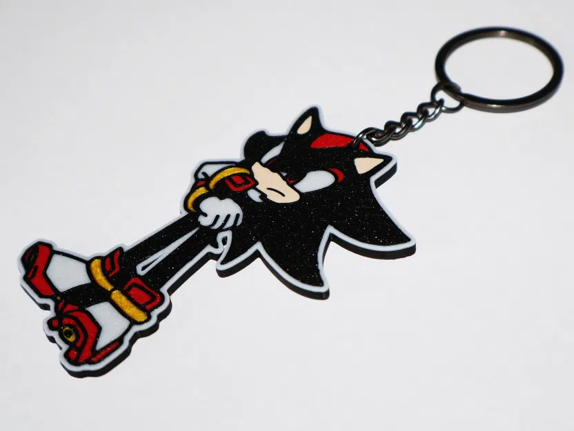 Móc khóa Shadow (Sonic the Hedgehog) - Mẫu in 3D - Image 2