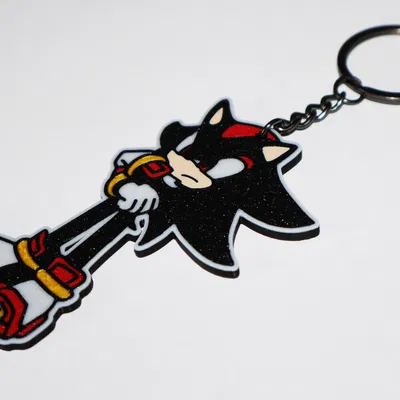 Móc khóa Shadow (Sonic the Hedgehog) - Mẫu in 3D