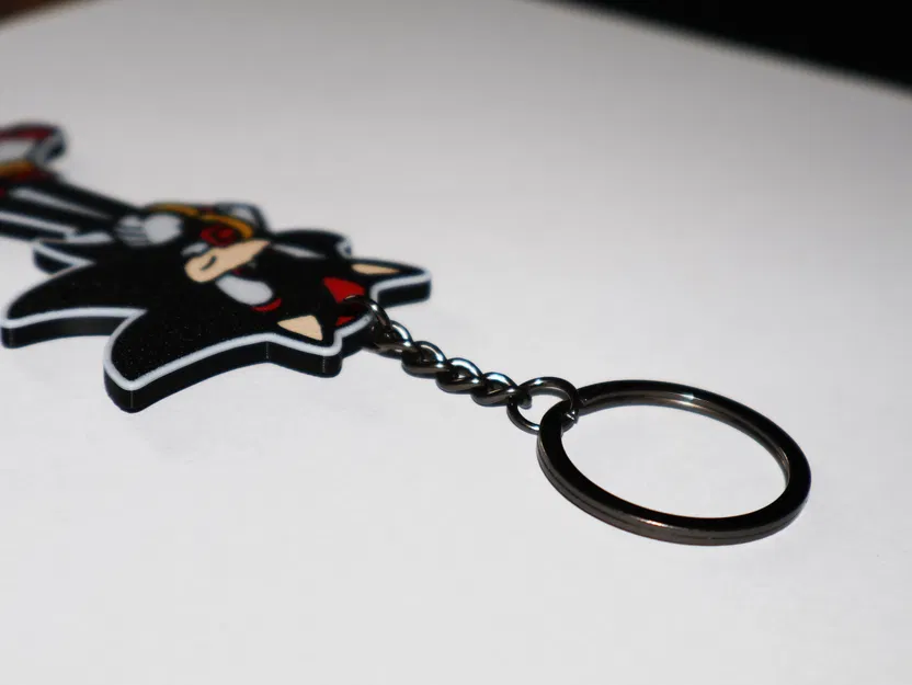 Móc khóa Shadow (Sonic the Hedgehog) - Mẫu in 3D - Image 3