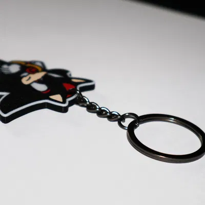 Móc khóa Shadow (Sonic the Hedgehog) - Mẫu in 3D