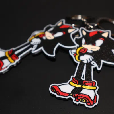 Móc khóa Shadow (Sonic the Hedgehog) - Mẫu in 3D