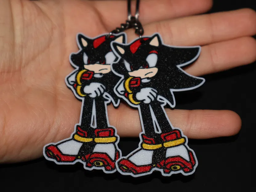 Móc khóa Shadow (Sonic the Hedgehog) - Mẫu in 3D - Image 5