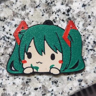 Móc khóa Hatsune Miku hỗ trợ in đa màu AMS