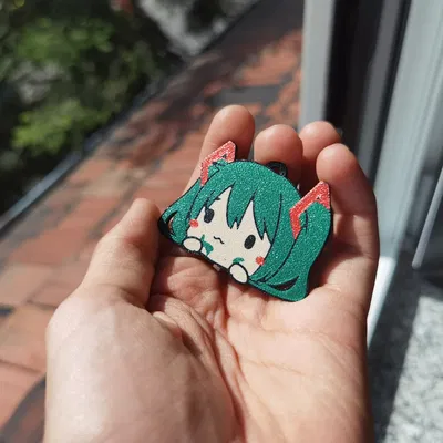 Móc khóa Hatsune Miku hỗ trợ in đa màu AMS