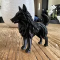 Mô hình Sói Đứng (Standing Wolf) nghệ thuật trang trí 3D ấn tượng - Thumbnail 2