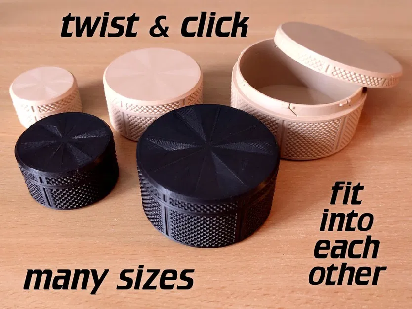 Bộ hộp đựng với cơ chế khóa Bayonet (twist'n'click) - Image 1