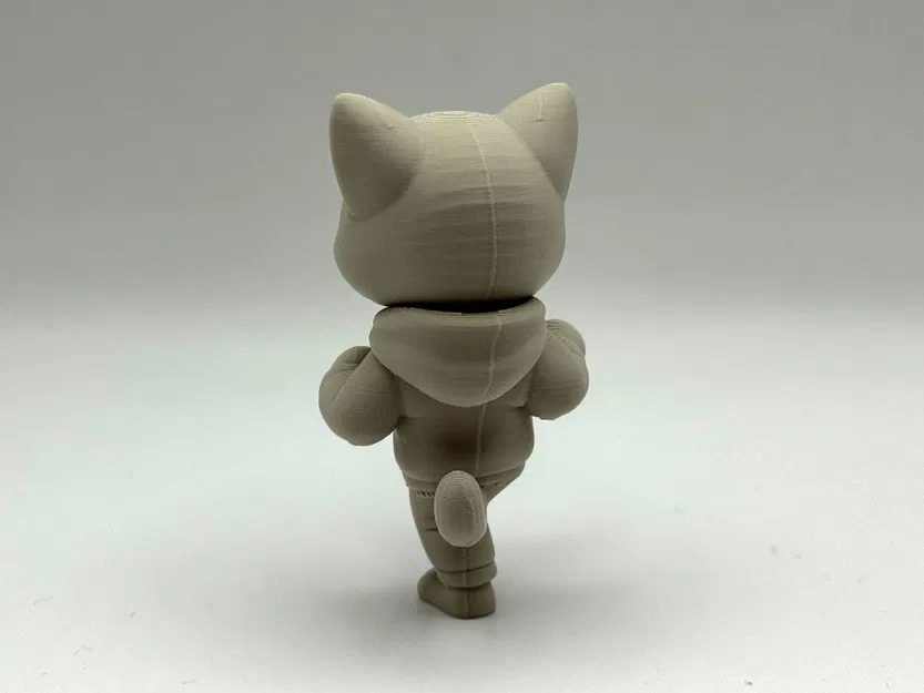 Mô hình chú mèo võ sĩ Karate Kitten in 3D độc đáo - Image 3