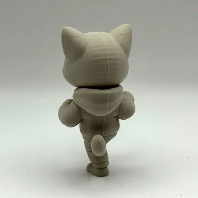Mô hình chú mèo võ sĩ Karate Kitten in 3D độc đáo