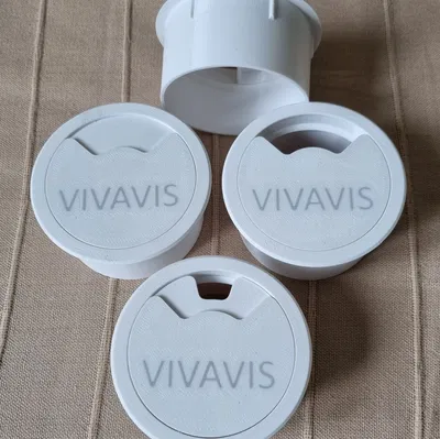 Nắp luồn dây cáp cho bàn làm việc