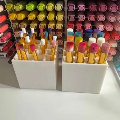 Giá đựng cọ Blending 16 vị trí - Phụ kiện gọn gàng cho bàn làm việc, Makeup & Art