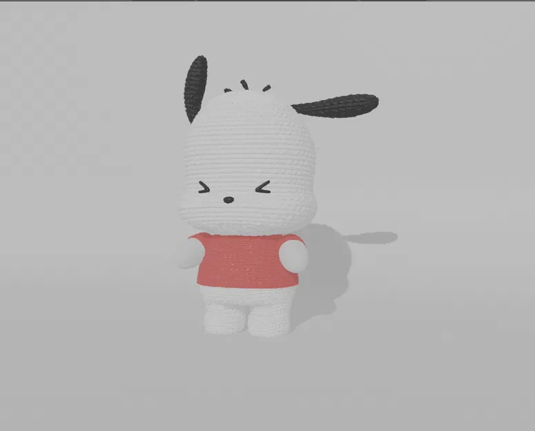 Mô hình 3D Pochacco phong cách đan len siêu đáng yêu - Image 2
