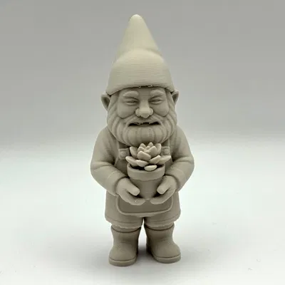 Mô hình chú lùn làm vườn (Garden Gnome) trang trí chậu cây in 3D